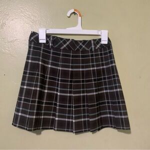 Sunday Best Black and brown Plaid Mini Skirt
